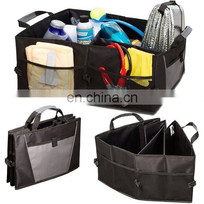 Black Polyester Truck backseat car organizer for family