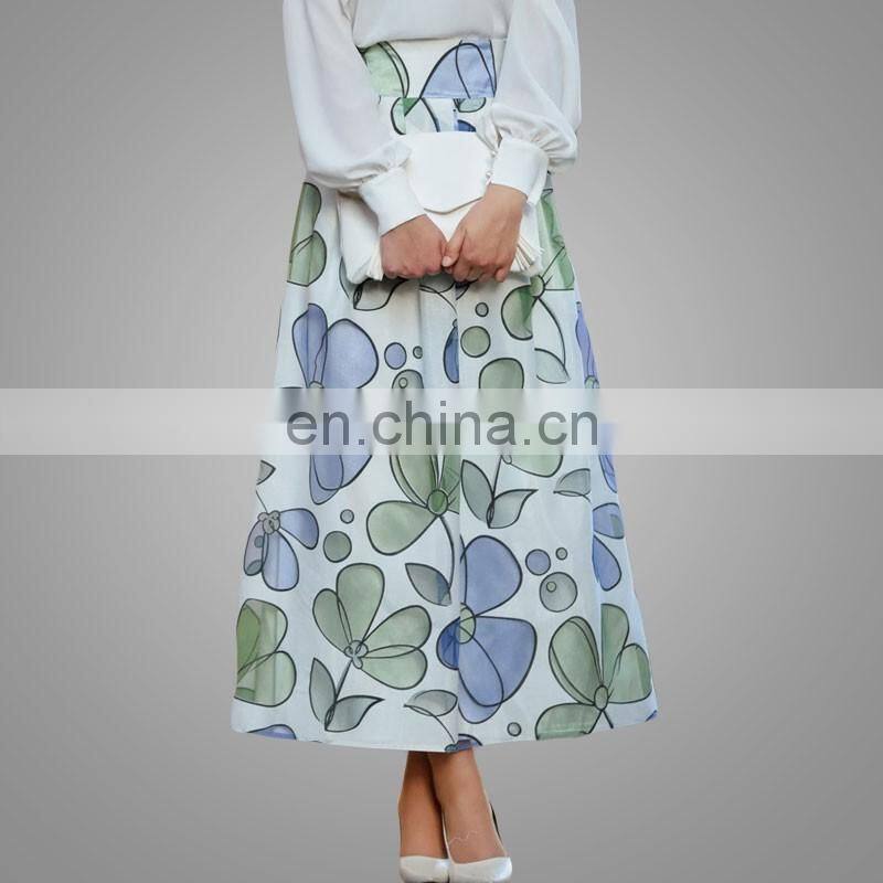 New Arrival Summer Latest Long Skirt Stylish High Waisted Printed Skirt For Women Plus Size Causal Long Maxi Skirt
