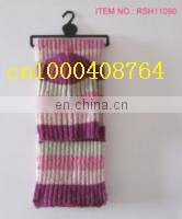 girl and boy fashion knitted hat and scarf set high quality