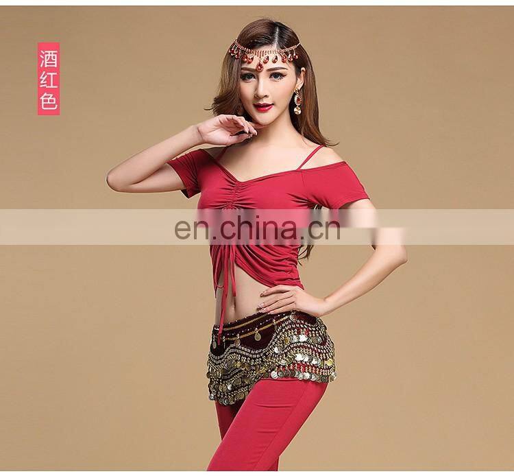 S-3091 Special design modal sexy belly dance crop top