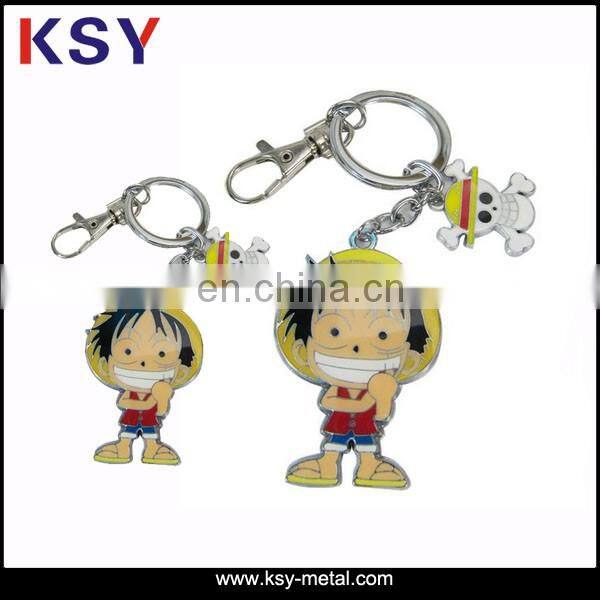 Fashion custom metal keychain with factory price