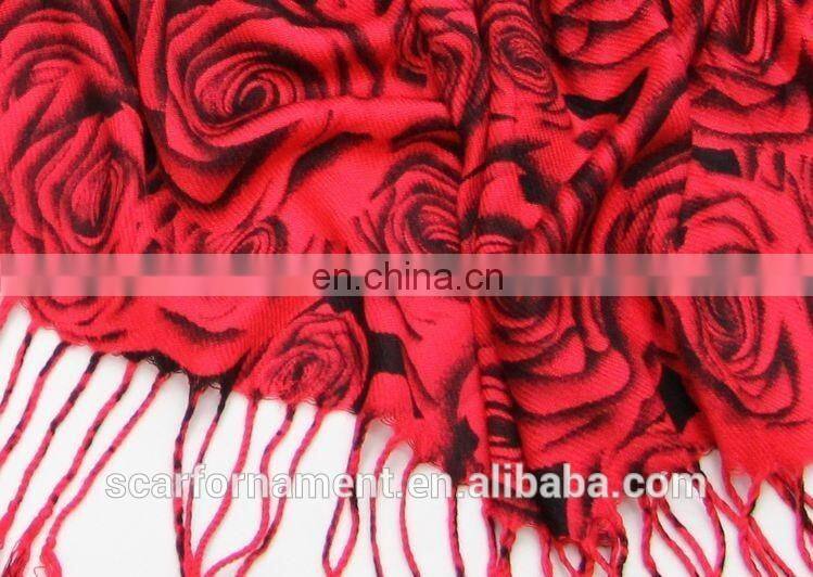 cashew print pashmina shawl Animal Print scarf
