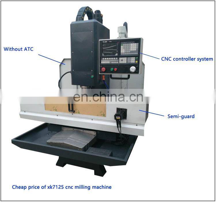XK7125 cheap milling machine vertical with hot sale