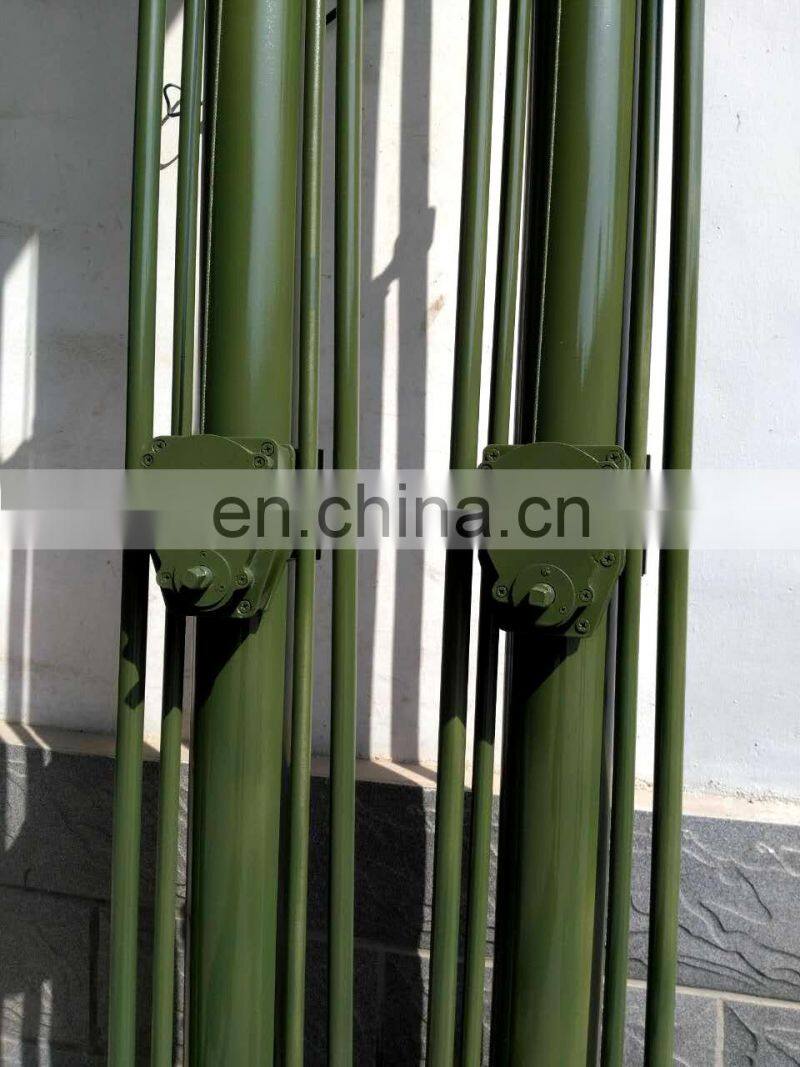 30kg load high winch telescopic pole extension mast hand lifting18m