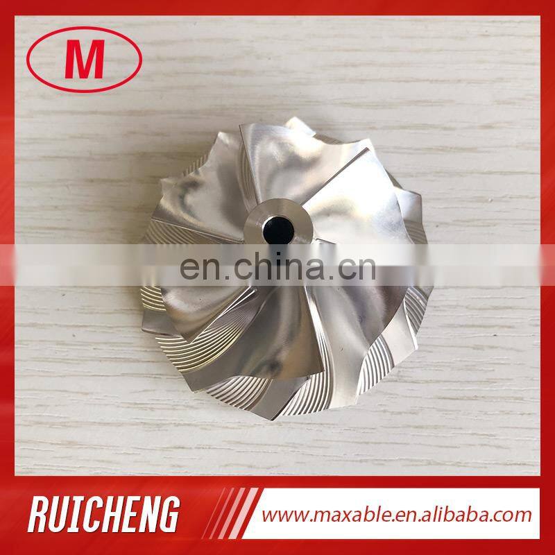 GT15-25 reverse 46.70/59.40mm 6+6 blades turbocharger milling/aluminum 2618/billet compressor wheel