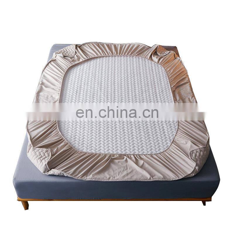 Quilted Removable Bed Mattress Protector with Elastic Band