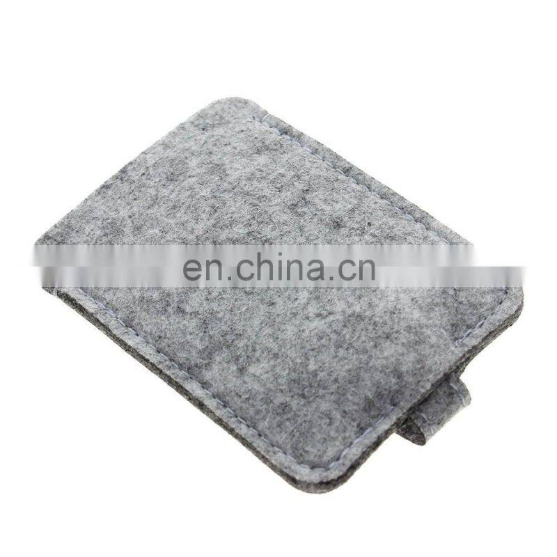 Woolen Felt Car Key Chain Wallet Compact Holder Purse Cover