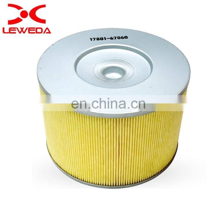 China factory car air filter element 17801-67060 auto air filter