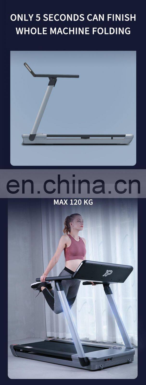 YPOO New for 2020 super shock absorption home use mini electric foldable running machine best treadmill