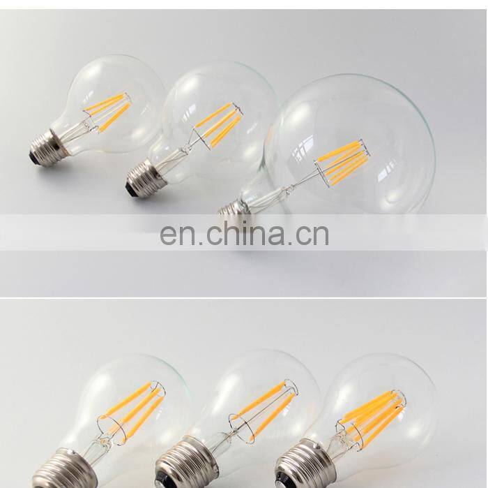 Langma 4W 6W 8W Retro screw E27 E26 AC110V AC230V vintage edison filament light bulb ST64 st58 led CE/Rohs/UL certified