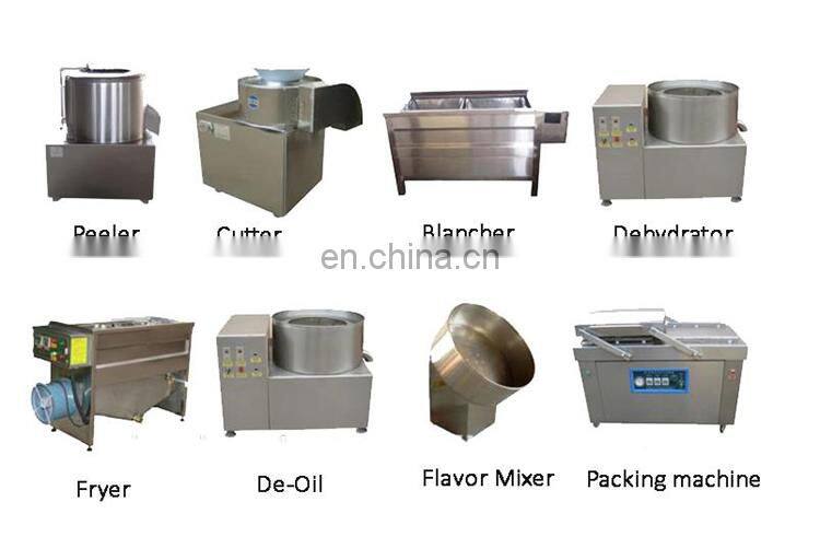Industrial Automatic French Fries Sweet Potato Chips Peeler Slicer Washing frying Making Machine Price