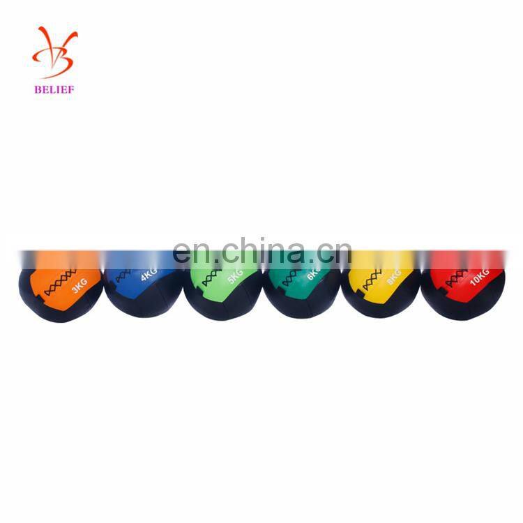 Factory direct gym PU leather soft medicine ball