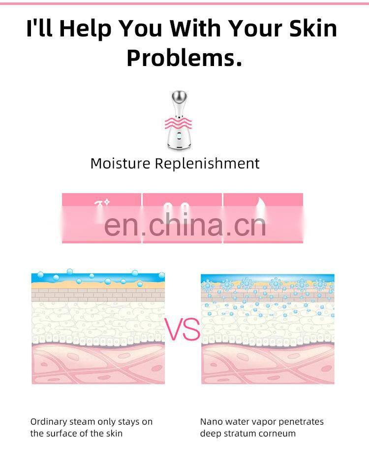 2021 Hot Sale Beauty Personal Care Face Steamer Sprayer Face with led light Humidifier Face steamers