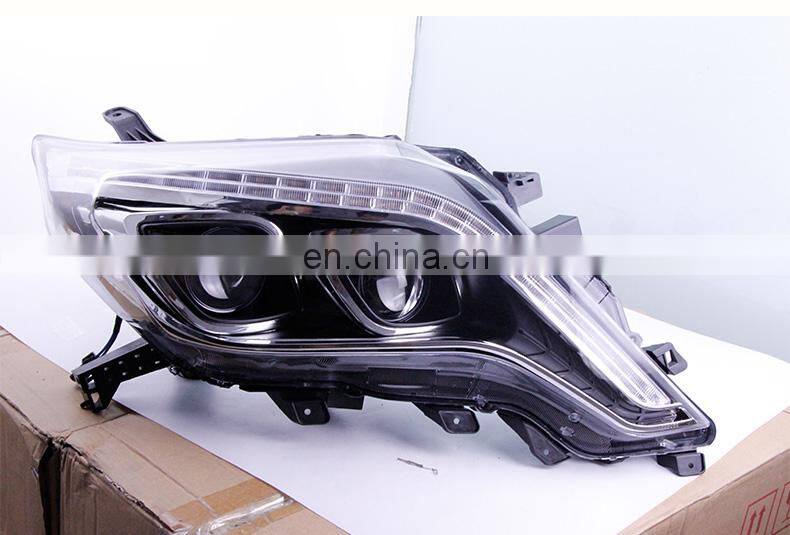 For Prado 2014-2016 Modify LED Headlight with Double Optical Lens