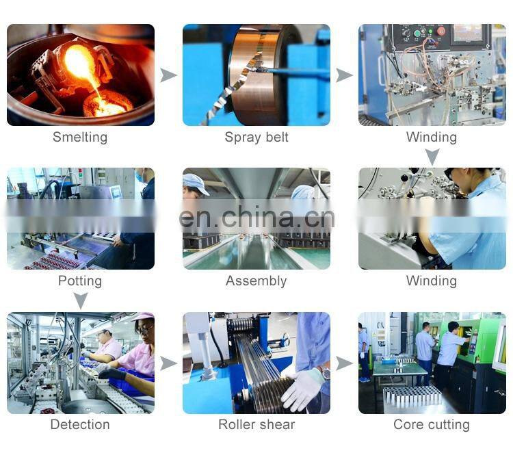 nanocrystalline core for current sensor and common mode choke