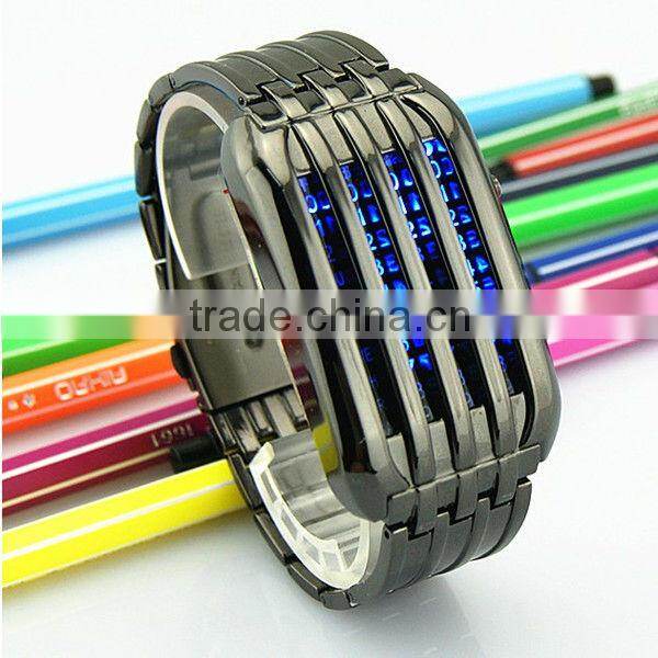 2013 japan iron samurai new latest led watch