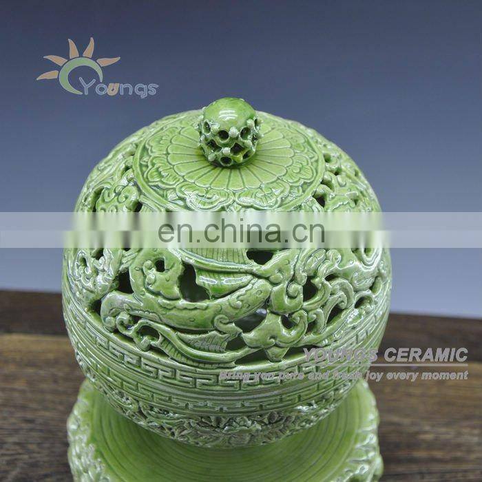 Antique porcelain perfume censer for home decoration