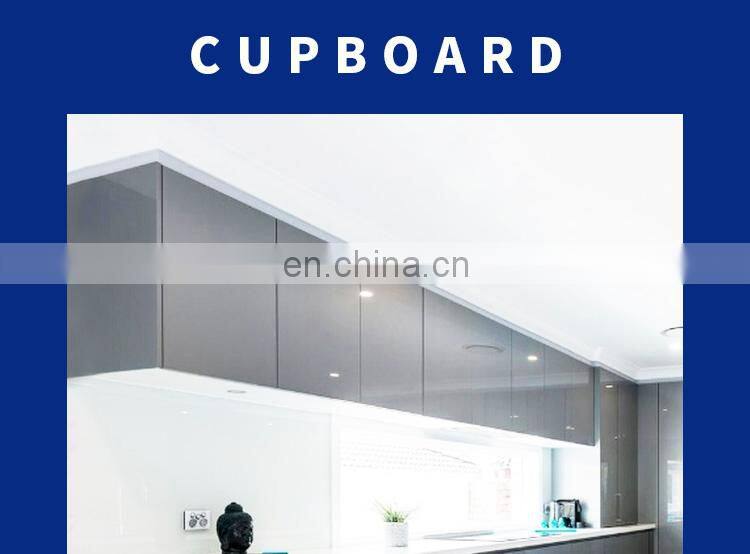 Modern Grey High Gloss Acrylic Kitchen Furniture Set Black Kitchen Designs Modular Kitchen Cabinet