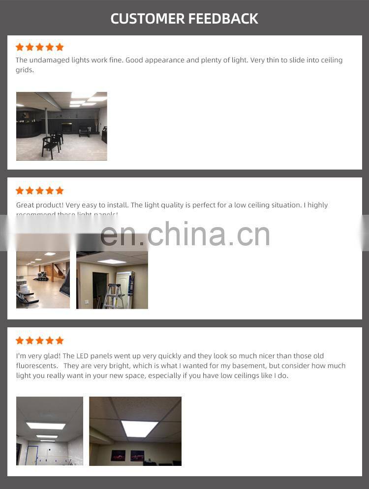 HUAYI High Performance Commercial Ceiling Square Rectangle Slim 24watt 36watt Recessed LED Panel Light
