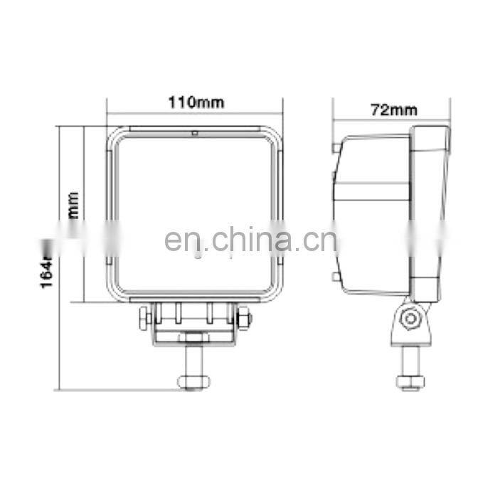 48w led work light flood beam 3360lm waterproof car lamp LED848W
