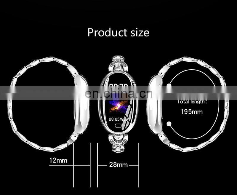 SANDA E68 Women Creative Stainless Steel Fitness Tracker Watch Business Smart Digital Sports Wristwatch
