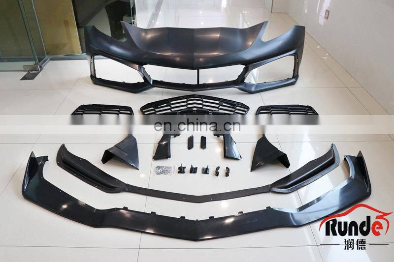 Runde Car Modification PP Material bodykit front bumper Upgrade For 2014+ Chevrolet Corvette ZR1 Bodykit Front Bumper