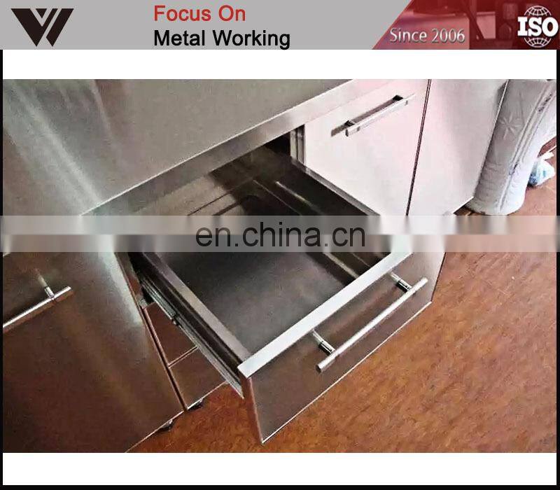 Custom Stainless Steel High Quality Simple Design Modern Kitchen Cabinet