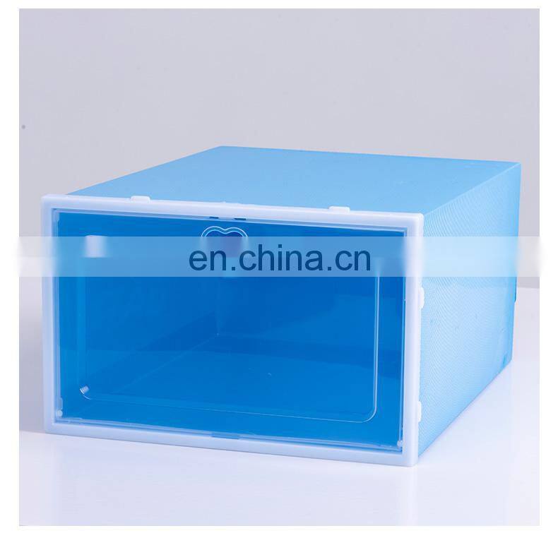 stackable Magnetic Clear Shoe Box Storage