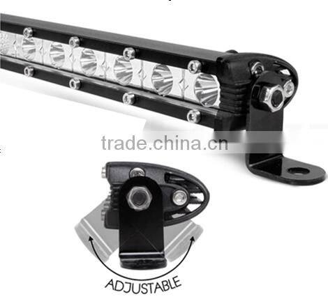 LED offroad Bar Light Bar Lamp slim bar single row 50 inch 3w Crees waterproof IP67 for AUV ATV JEEP black face surface mount