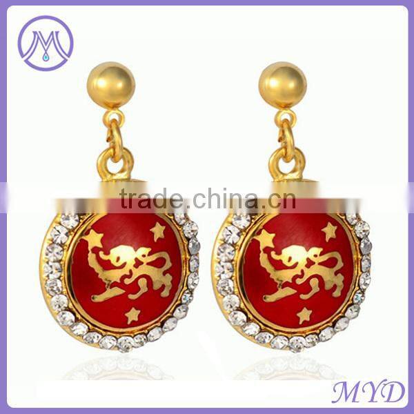 Drop pendant earrings enamel jewelry earrings