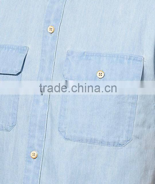 Custom Men Plain Work Shirt Button Up Style Shirts