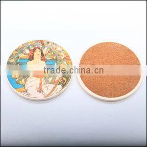 Professional manufacturer Promotional Round Ceramic Cup Coaster