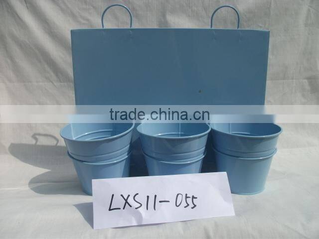 blue Bucket with one handle