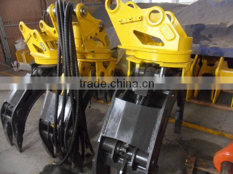 20 ton Rotating Wood Log Stone Grapple Grab for Hyundai Excavator