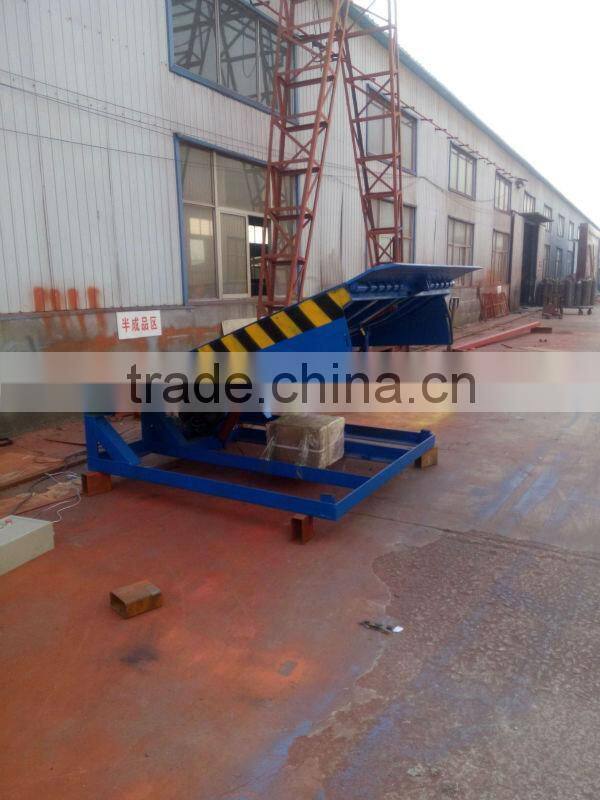 stationary hydraulic container loading ramp dock leveler/ramp