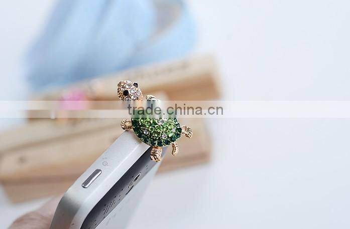 bling bling angel girl anti dust plug charm, Diamond Bling Floral Anti Dust Earphone Jack Plug Stopper Cap for iPhone 3.5mm