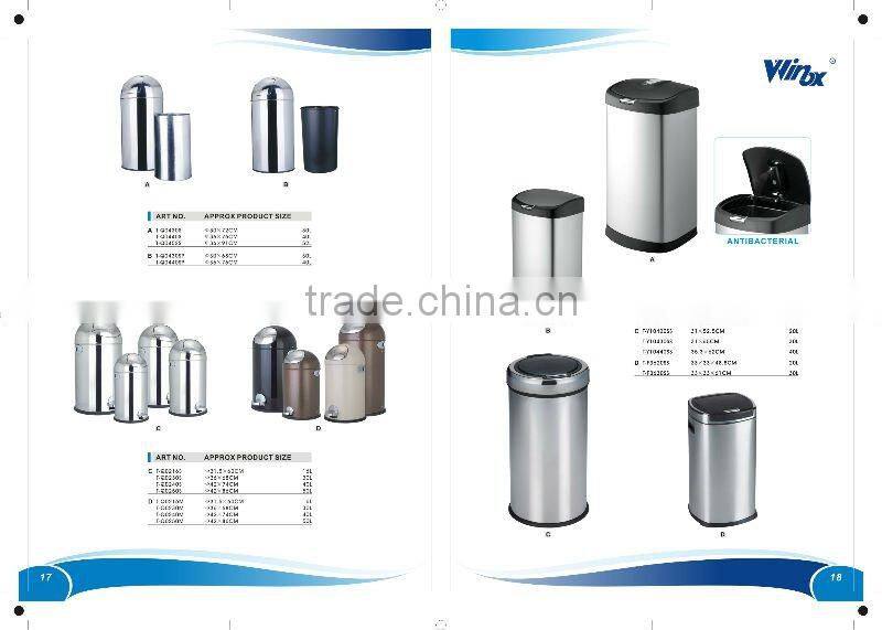 55L ANTI BACTERIAL PRESS TOP BIN