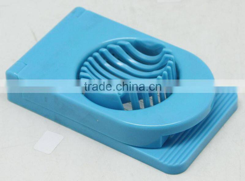 COLORFUL PLASTIC ROUND & REC EGG SLICER, ABS+STAINLESS STEEL, WITH COLOR BOX
