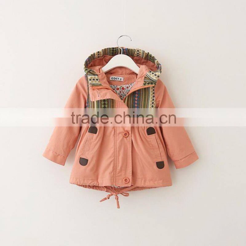 2016 new design fashion children girls coat three colors cotton winter coat kids overcoat