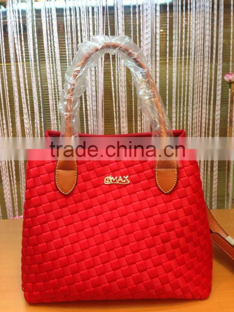 Cheaper Nylon Foldable Bag Woven Nylon Handbag Ladies