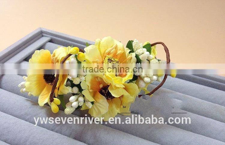 Sen is a tire on holiday simulation sisters flower bride hair bracelets bridesmaid wrist wedding turquoise jewelry