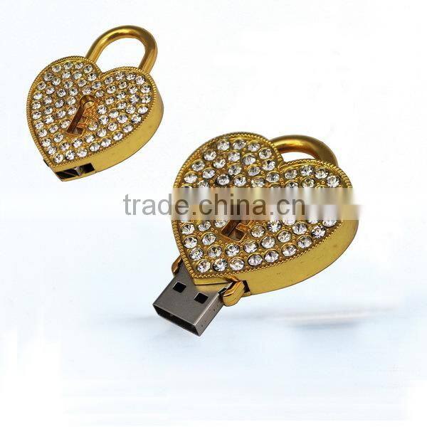 Heart shape crystal usb flash drive,jewelry heart usb flash memory,cheap crystal usb flash drive