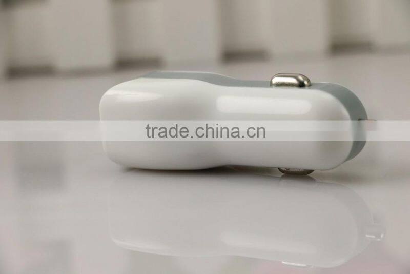Two-tone dual USB car charger universal car charger