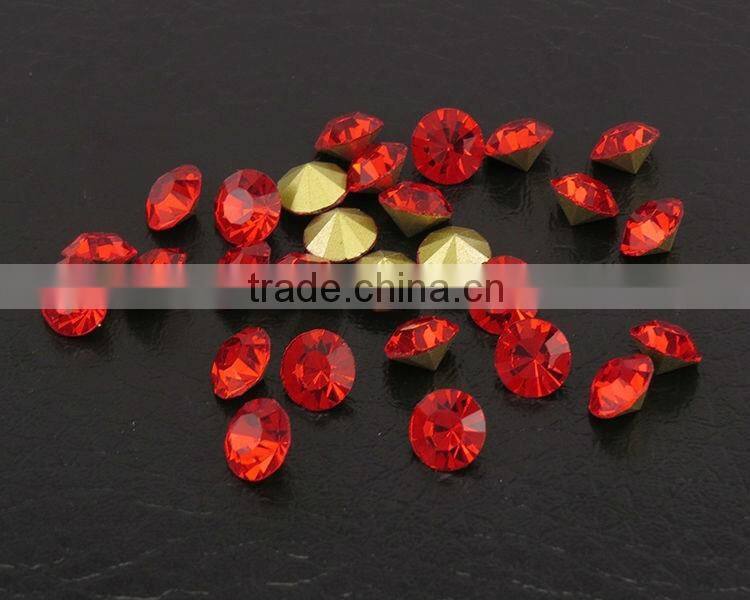 Wholesale colorful Diamante crystal Rhinestones Point Back , Loose pointed back strass stones foiled back for jewellery