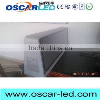 Brand new P2.5 mm full color whole sale taxi roof led display with CE certificate