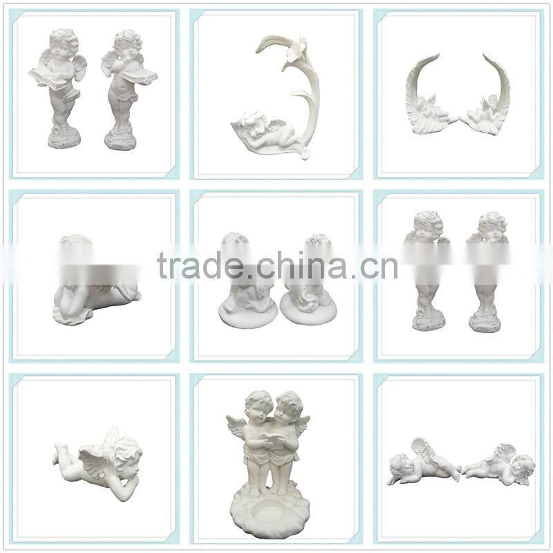 Resin Angel Garden Statue,Praying angel with wings