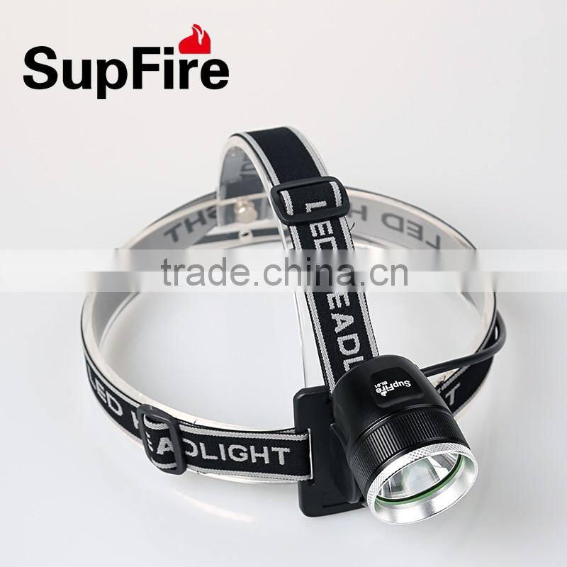 SupFire new model rechargeable waterproof LED headlamp and bicycle light