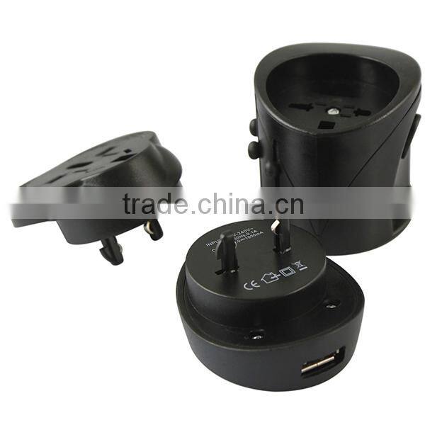 Worldwide International Power Adapter Wall Charger with US EU UK AU Plugs
