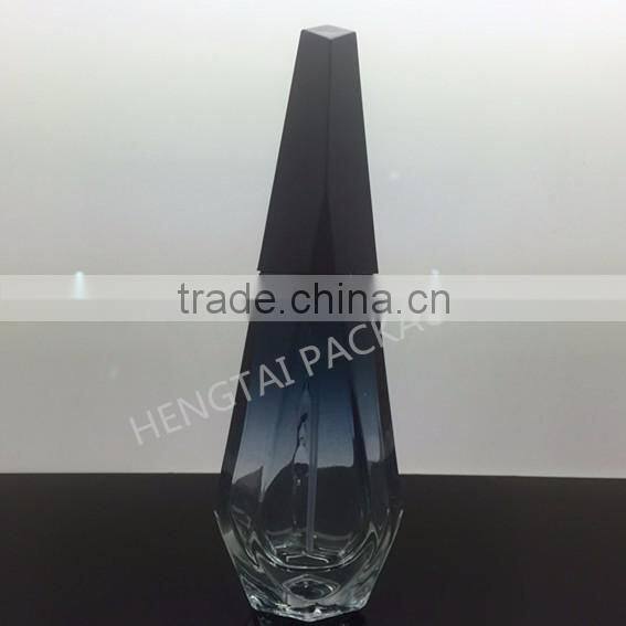 empty perfume bottle with transparent plastic cap