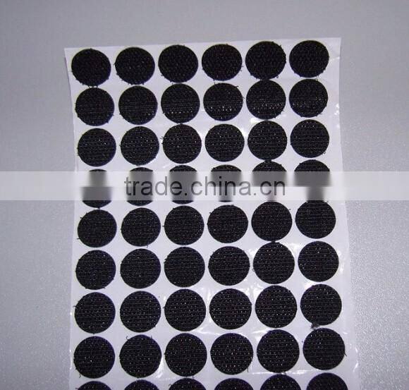 Good sticky Adhesive tape hook and loop dots back with glue